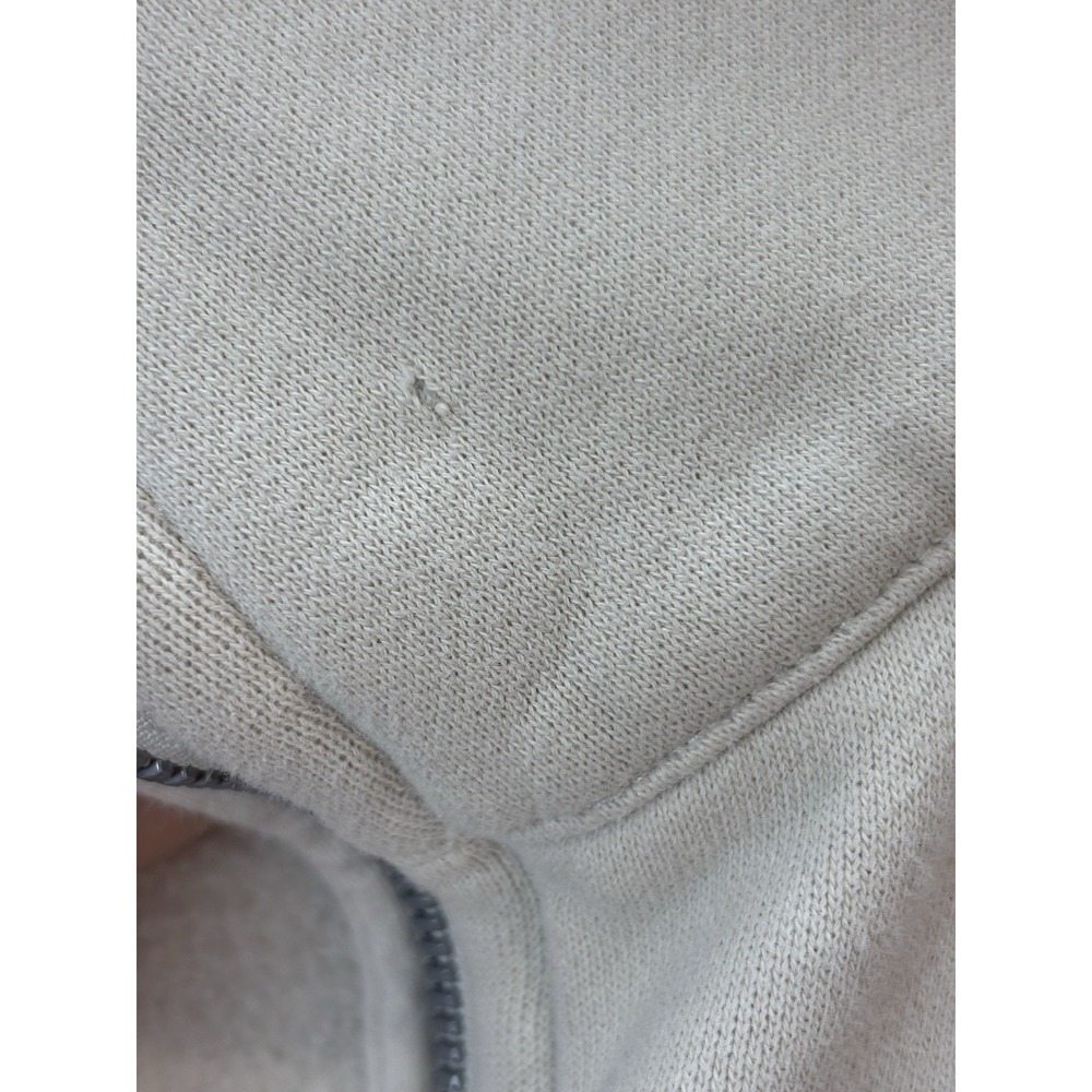 Lululemon Women Cream Scuba Oversized Half Zip Cropped Pullover Sweatshirt M/L - Picture 8 of 16